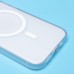 Чехол-накладка для Apple iPhone 13 (белый/матовый прозрачный) - SM038 SafeMag