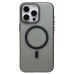 Чехол-накладка для Apple iPhone 15 Pro Max (черный/матовый прозрачный) - SM038 SafeMag