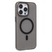 Чехол-накладка для Apple iPhone 15 Pro Max (черный/матовый прозрачный) - SM038 SafeMag
