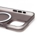 Чехол-накладка для Apple iPhone 15 Pro Max (черный/матовый прозрачный) - SM038 SafeMag