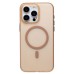 Чехол-накладка для Apple iPhone 15 Pro Max (золотой/матовый прозрачный) - SM038 SafeMag
