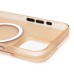 Чехол-накладка для Apple iPhone 15 Pro Max (золотой/матовый прозрачный) - SM038 SafeMag
