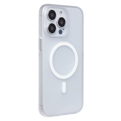 Чехол-накладка для Apple iPhone 15 Pro Max (белый/матовый прозрачный) - SM038 SafeMag