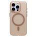 Чехол-накладка для Apple iPhone 15 Pro (золотой/матовый прозрачный) - SM038 SafeMag