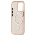 Чехол-накладка для Apple iPhone 15 Pro (золотой/матовый прозрачный) - SM038 SafeMag