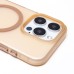 Чехол-накладка для Apple iPhone 15 Pro (золотой/матовый прозрачный) - SM038 SafeMag
