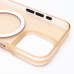 Чехол-накладка для Apple iPhone 15 Pro (золотой/матовый прозрачный) - SM038 SafeMag