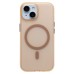 Чехол-накладка для Apple iPhone 15 (золотой/матовый прозрачный) - SM038 SafeMag
