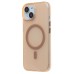 Чехол-накладка для Apple iPhone 15 (золотой/матовый прозрачный) - SM038 SafeMag