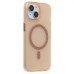 Чехол-накладка для Apple iPhone 15 (золотой/матовый прозрачный) - SM038 SafeMag