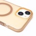 Чехол-накладка для Apple iPhone 15 (золотой/матовый прозрачный) - SM038 SafeMag