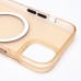 Чехол-накладка для Apple iPhone 15 (золотой/матовый прозрачный) - SM038 SafeMag