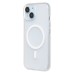 Чехол-накладка для Apple iPhone 15 (белый/матовый прозрачный) - SM038 SafeMag