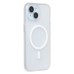 Чехол-накладка для Apple iPhone 15 (белый/матовый прозрачный) - SM038 SafeMag