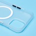 Чехол-накладка для Apple iPhone 15 (белый/матовый прозрачный) - SM038 SafeMag