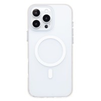 Чехол-накладка для Apple iPhone 16 Pro Max (белый/матовый прозрачный) - SM038 SafeMag