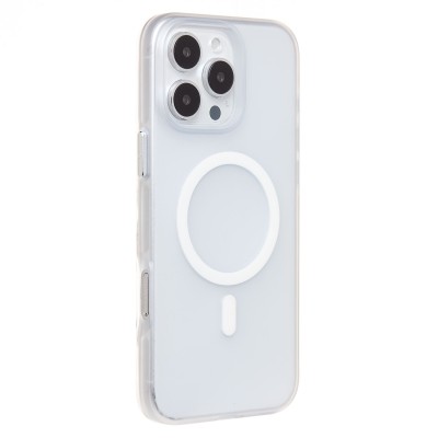 Чехол-накладка для Apple iPhone 16 Pro Max (белый/матовый прозрачный) - SM038 SafeMag