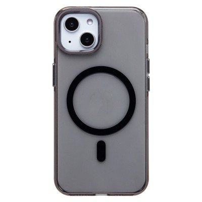 Чехол-накладка для Apple iPhone 13 (черный/прозрачный) - SM039 SafeMag