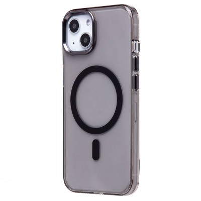 Чехол-накладка для Apple iPhone 13 (черный/прозрачный) - SM039 SafeMag