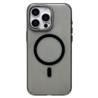 Чехол-накладка для Apple iPhone 15 Pro Max (черный/прозрачный) - SM039 SafeMag