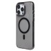 Чехол-накладка для Apple iPhone 15 Pro Max (черный/прозрачный) - SM039 SafeMag