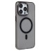 Чехол-накладка для Apple iPhone 15 Pro Max (черный/прозрачный) - SM039 SafeMag