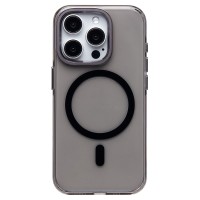 Чехол-накладка для Apple iPhone 15 Pro (черный/прозрачный) - SM039 SafeMag