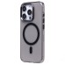 Чехол-накладка для Apple iPhone 15 Pro (черный/прозрачный) - SM039 SafeMag