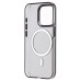 Чехол-накладка для Apple iPhone 15 Pro (черный/прозрачный) - SM039 SafeMag