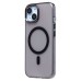 Чехол-накладка для Apple iPhone 15 (черный/прозрачный) - SM039 SafeMag