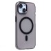 Чехол-накладка для Apple iPhone 15 (черный/прозрачный) - SM039 SafeMag