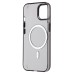 Чехол-накладка для Apple iPhone 15 (черный/прозрачный) - SM039 SafeMag