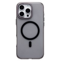 Чехол-накладка для Apple iPhone 16 Pro Max (черный/прозрачный) - SM039 SafeMag
