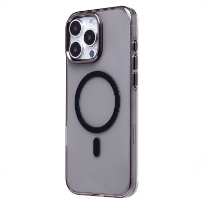 Чехол-накладка для Apple iPhone 16 Pro Max (черный/прозрачный) - SM039 SafeMag