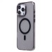 Чехол-накладка для Apple iPhone 16 Pro Max (черный/прозрачный) - SM039 SafeMag
