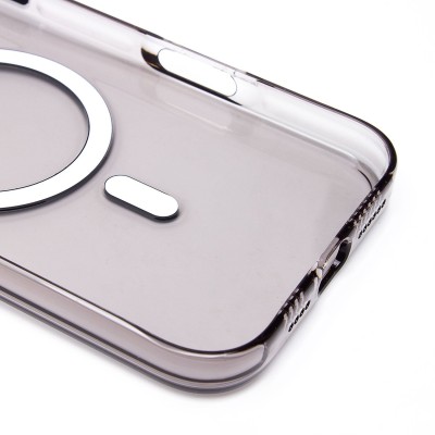 Чехол-накладка для Apple iPhone 16 Pro Max (черный/прозрачный) - SM039 SafeMag