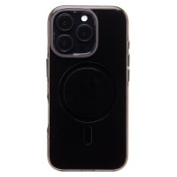 Чехол-накладка для Apple iPhone 16 Pro (черный/прозрачный) - SM039 SafeMag