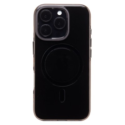 Чехол-накладка для Apple iPhone 16 Pro (черный/прозрачный) - SM039 SafeMag