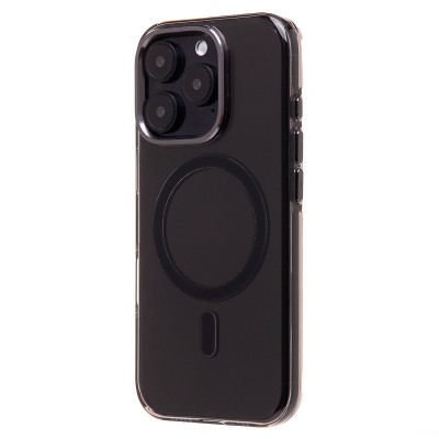 Чехол-накладка для Apple iPhone 16 Pro (черный/прозрачный) - SM039 SafeMag