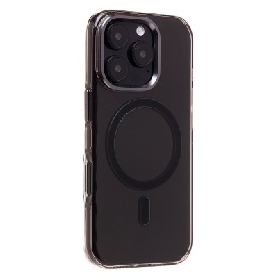 Чехол-накладка для Apple iPhone 16 Pro (черный/прозрачный) - SM039 SafeMag