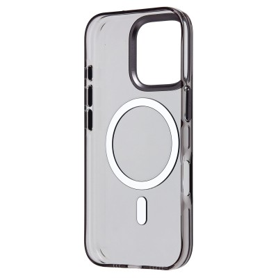 Чехол-накладка для Apple iPhone 16 Pro (черный/прозрачный) - SM039 SafeMag