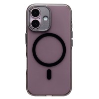 Чехол-накладка для Apple iPhone 16 (черный/прозрачный) - SM039 SafeMag