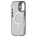 Чехол-накладка для Apple iPhone 16 (черный/прозрачный) - SM039 SafeMag