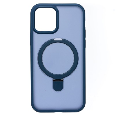 Чехол-накладка для Apple iPhone 12 (темно-синий) - SM088 SafeMag