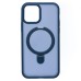 Чехол-накладка для Apple iPhone 12 (темно-синий) - SM088 SafeMag