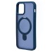 Чехол-накладка для Apple iPhone 12 (темно-синий) - SM088 SafeMag