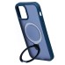 Чехол-накладка для Apple iPhone 12 (темно-синий) - SM088 SafeMag