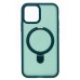 Чехол-накладка для Apple iPhone 12 (темно-зеленый) - SM088 SafeMag