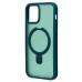 Чехол-накладка для Apple iPhone 12 (темно-зеленый) - SM088 SafeMag