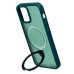 Чехол-накладка для Apple iPhone 12 (темно-зеленый) - SM088 SafeMag
